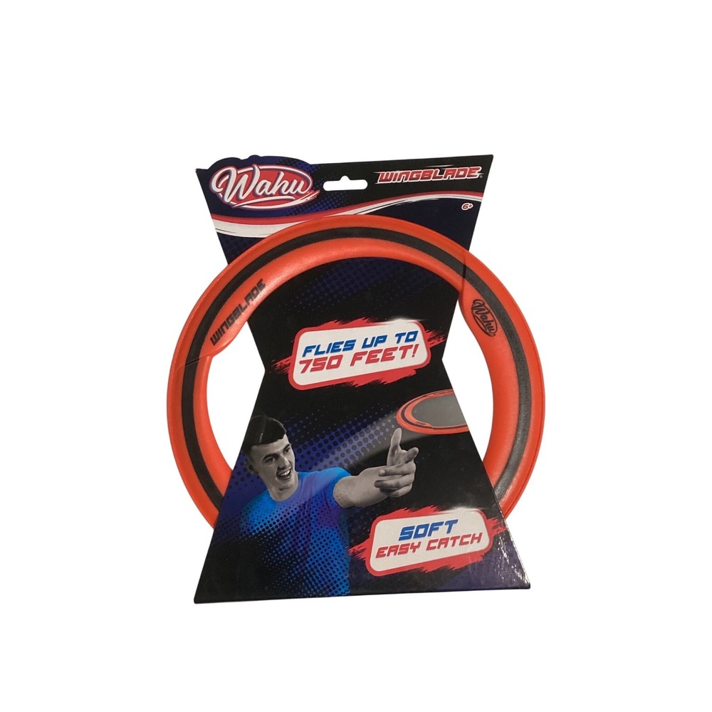 Wahu Wingblade Flying‎ Ring Orange Soft Easy Catch Aerodynamic Disc Flies 750 Ft